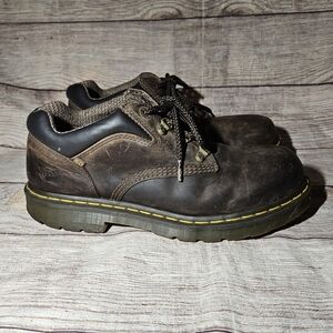 Dr Martens Hylow Low SD AW004 Regular Toe Slip-Resistant Brown Oxford Work Boots